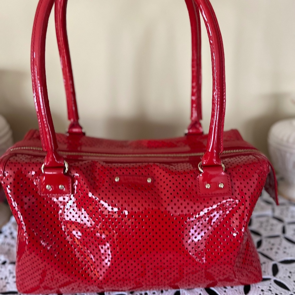 Kate Spade Patent Leather Red large Bag